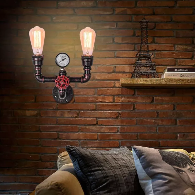 retro lampa ścienna 