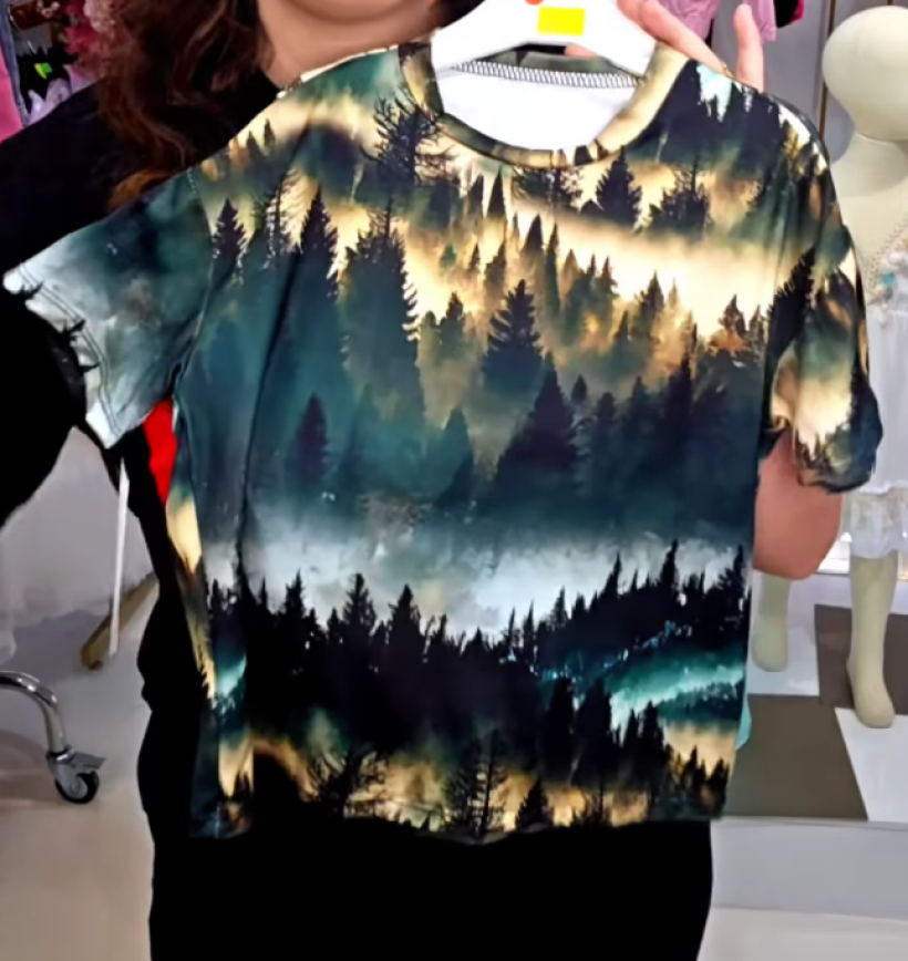 T-shirt las ART 25551 -zielona
