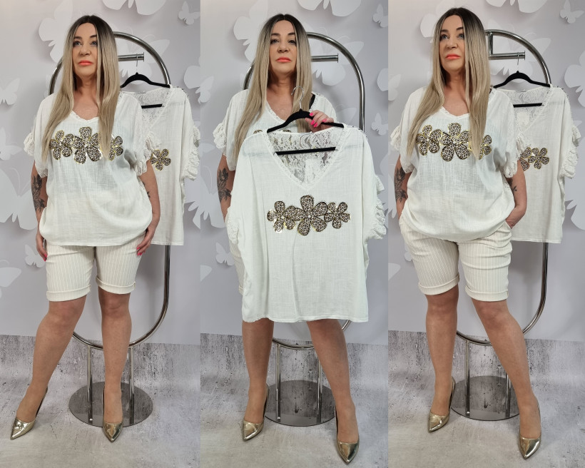 BLUZKA BEARRA 86032 SK6  koronkowe plecy  PRZECENA