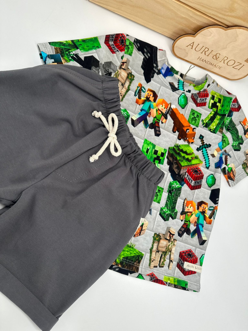 SZORTY GRAFIT AURI&ROZI