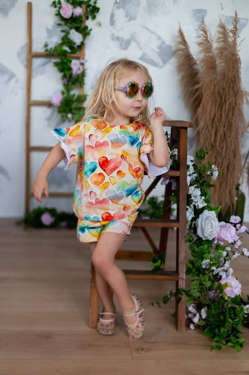 KOMPLET SERCA BLUZKA + SPODENKI MAM TEN LUZ