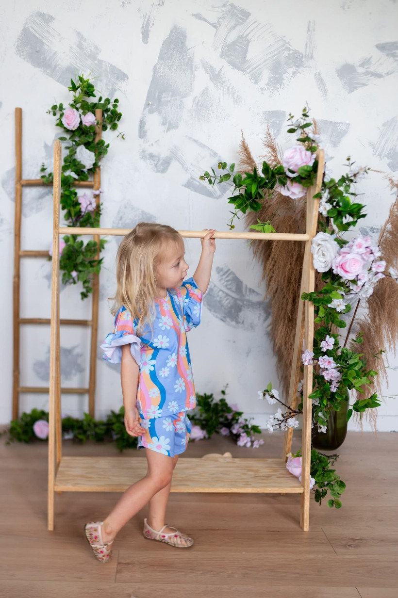 KOMPLET KWIATY BLUZKA + SPODENKI MAM TEN LUZ