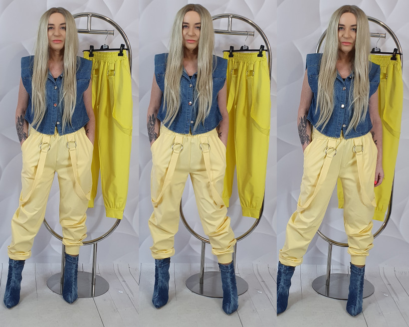 SPODNIE SHERIK 62360 RB23   Z SZELKAMI   USZKODZONE 