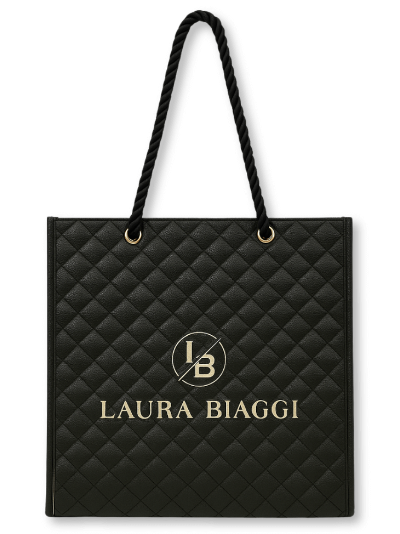 Torba pikowana czarna laura biaggi