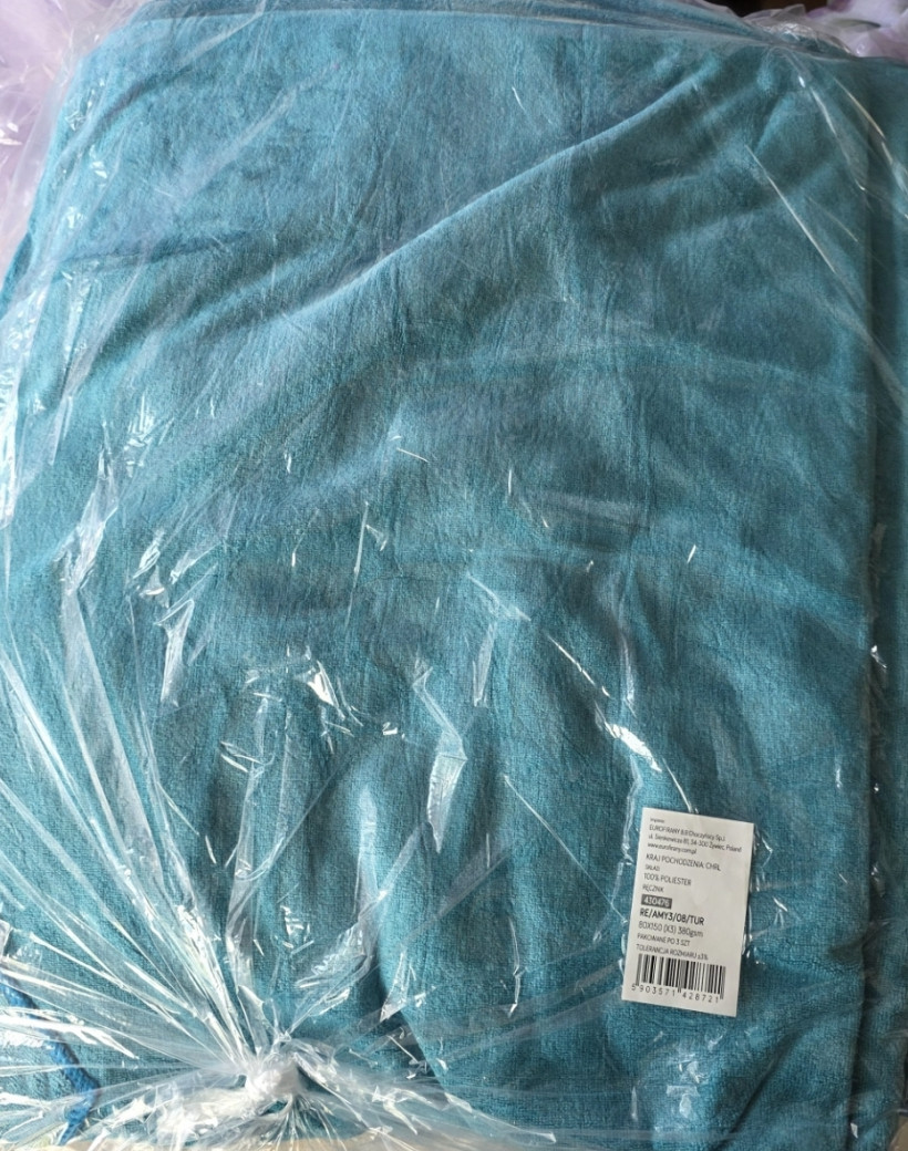 Ręcznik mikrofibra 80x150cm turkus