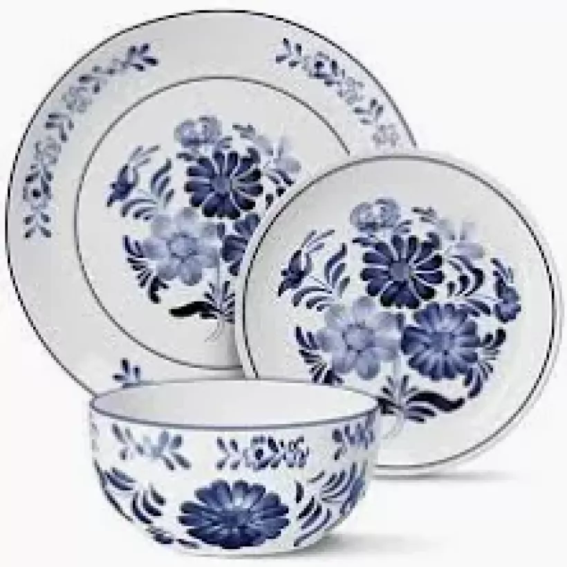 KOMPLET PORCELANA ZESTAW TALERZY SERWIS OBIADOWY 4 OSÓB TALERZE 12el SINTRA