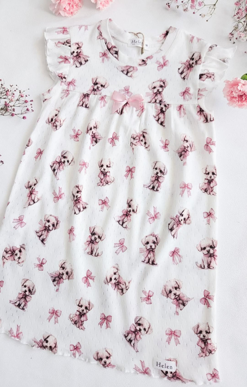 KOSZULA NOCNA PIESKI Z KOKARDKAMI HELEN