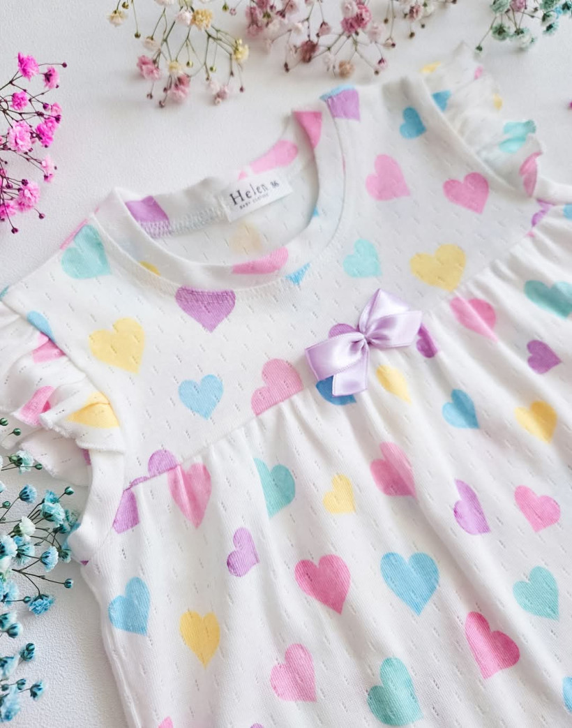 Koszula nocna ażurek serduszka Helen