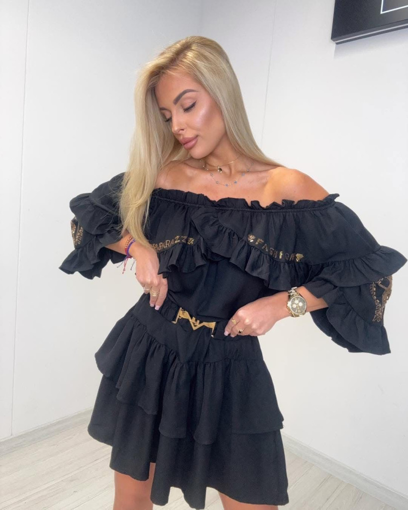Sukienka czarna Paparazzi Fashion