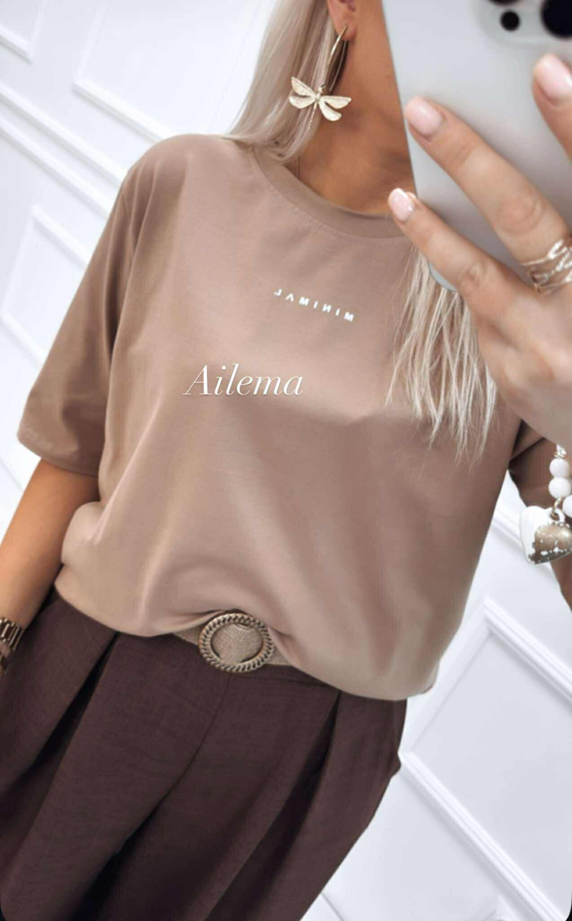 WYPRZEDAŻ T-Shirt Bocca ab1675 Minimal