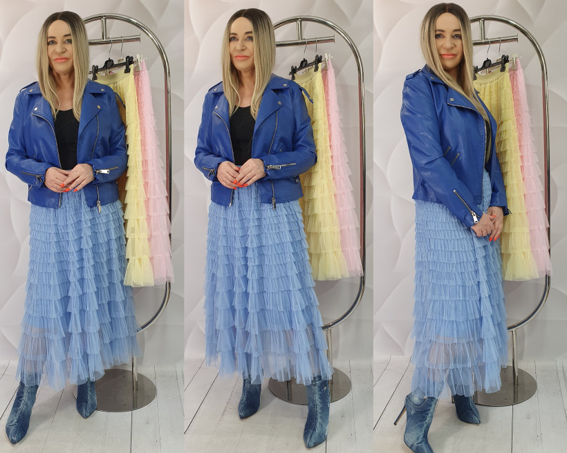SPÓDNICA BIMISI 6003 RB19 TIUL 