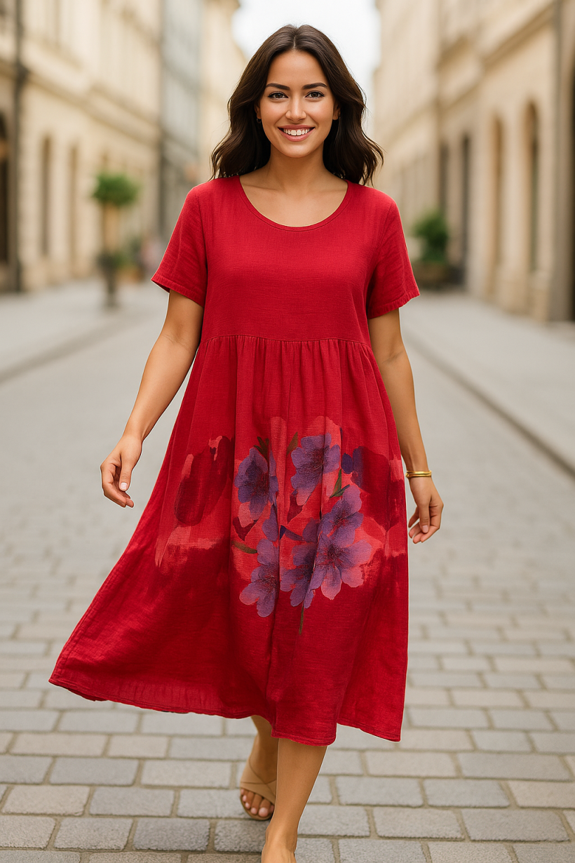 Sukienka Laura malinowa