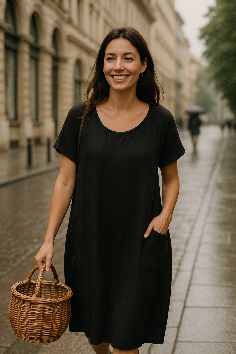 Sukienka tuba czarna