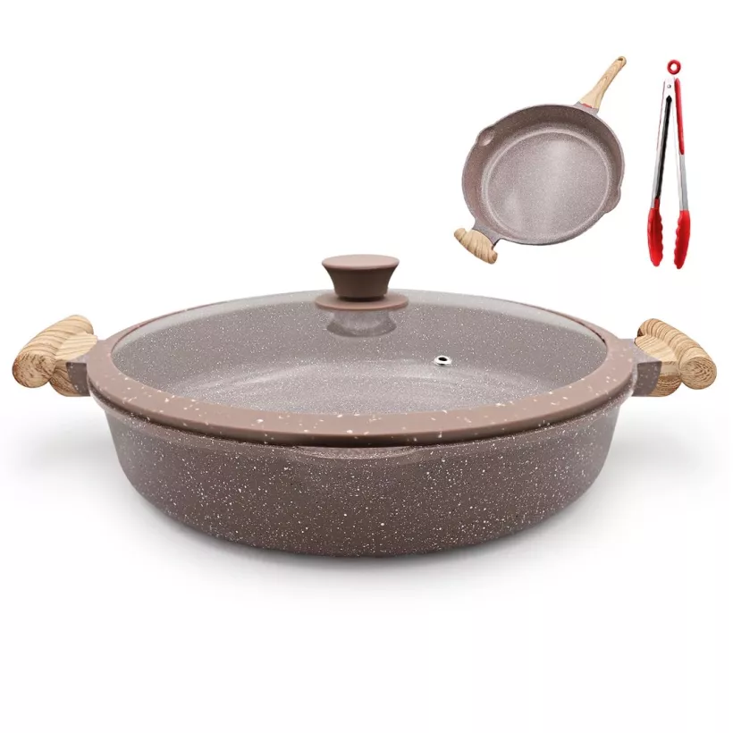 ceramiczna patelnia 2 w 1 (32 cm) 