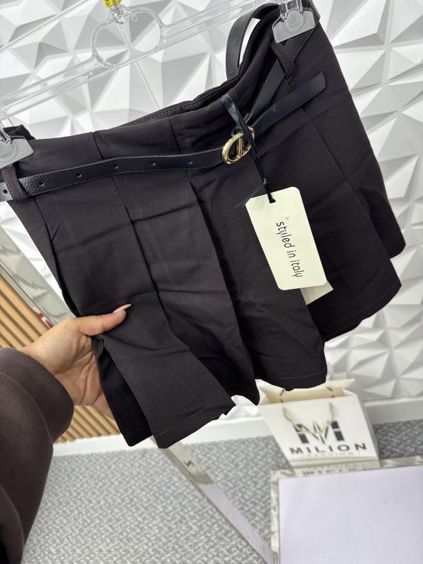 Spódniczko spodenki plisowane czekolada XL