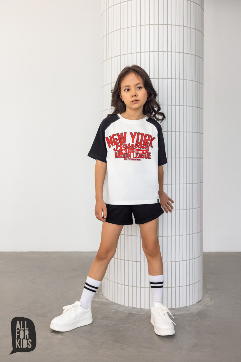 CZARNE SZORTY DZIEWCZĘCE AFK