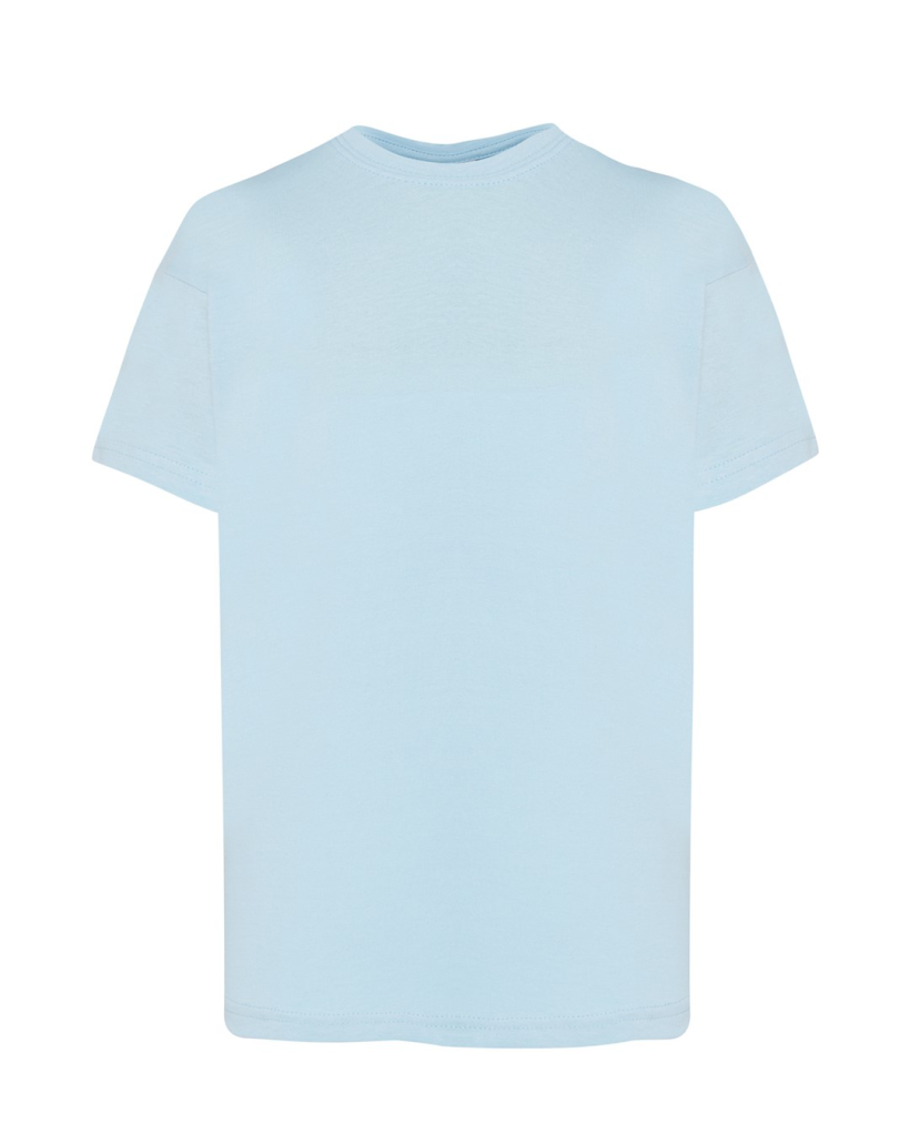 ZA T-shirt BŁĘKIT- Gładki bez nadruku