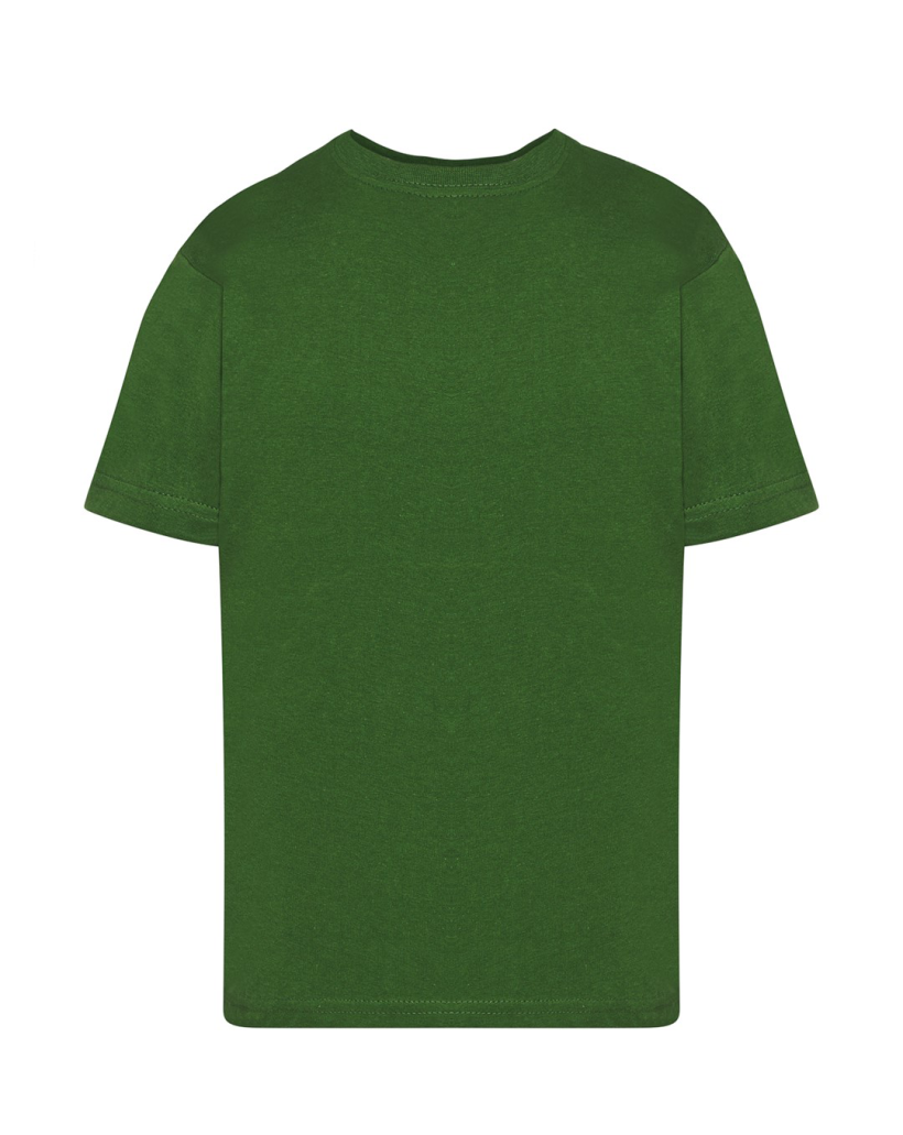 ZA T-shirt BUTELKOWA ZIELEŃ- Gładki bez nadruku