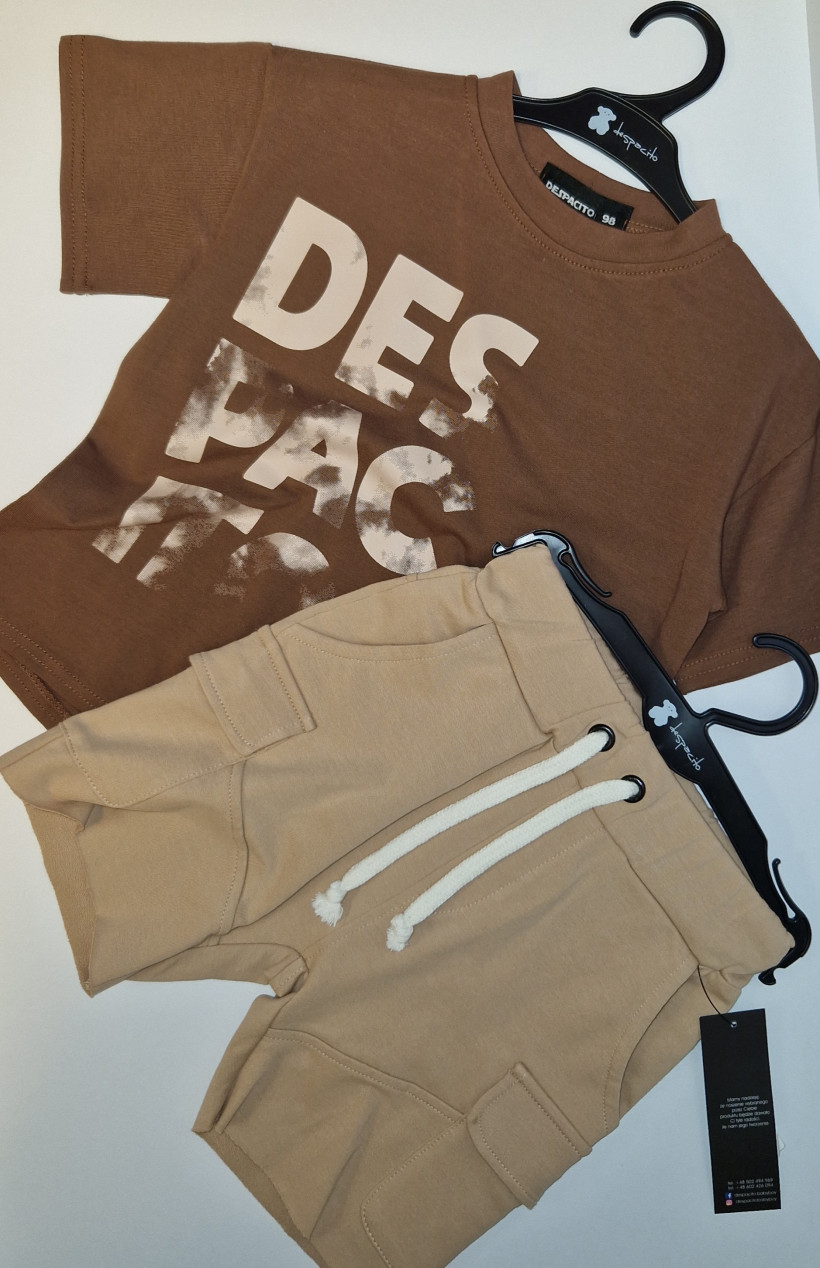 SZORTY BEŻOWE BAWEŁNA DESPACITO