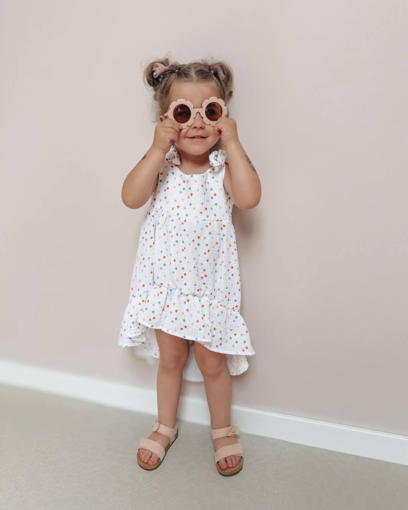 Sukienka muślin kropki Kaya