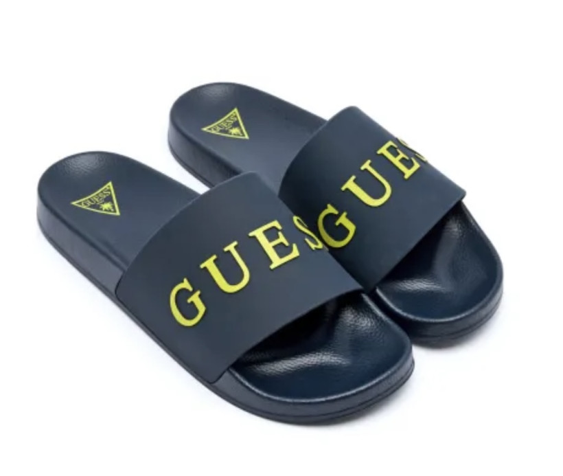 Klapki Guess F4GZ10BB00F G7V2 granatowe