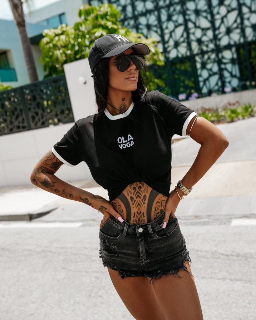 t-shirt SMALTER czarny 
