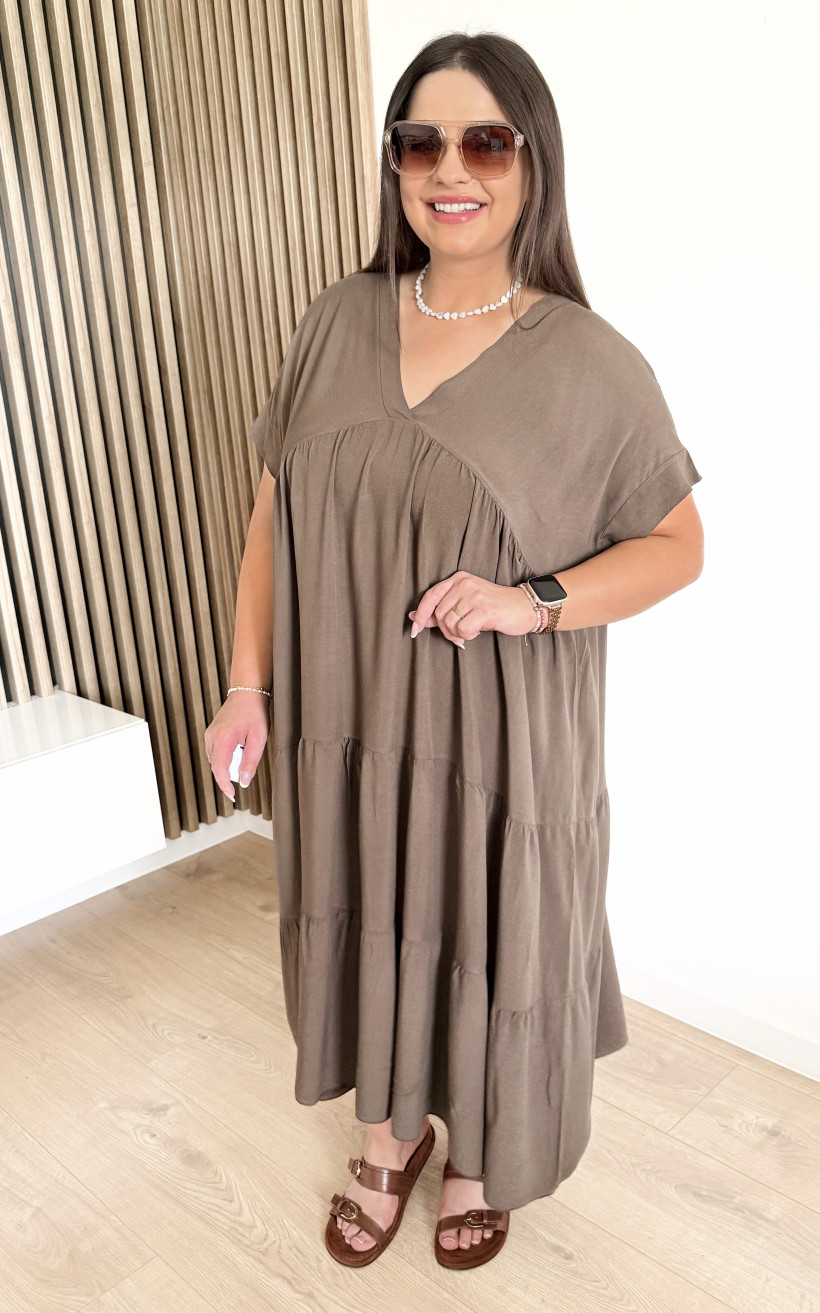 Sukienka LUET khaki