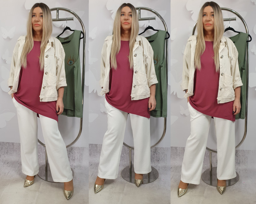 BLUZKA SUANO 25734 RB27 %PRZECENA   ( cyrkoniowe oko)