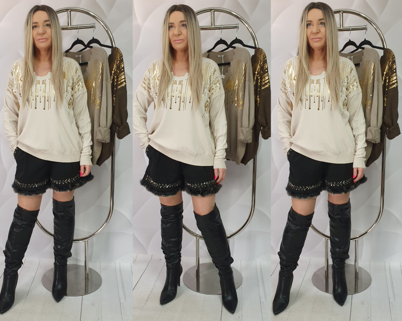 SWETEREK TALISSA 8338 SR3  beż przecena