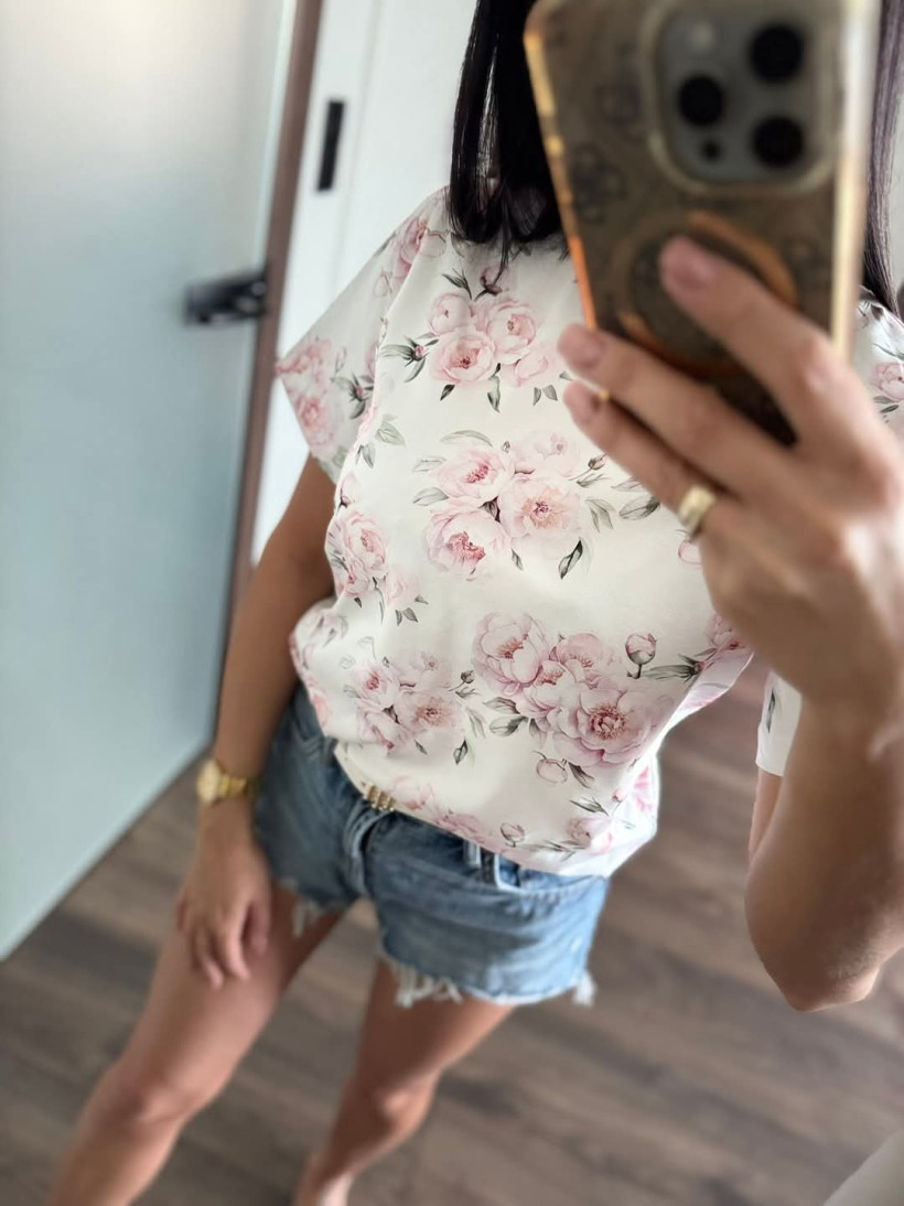 Bluzka mama peoniowy raj