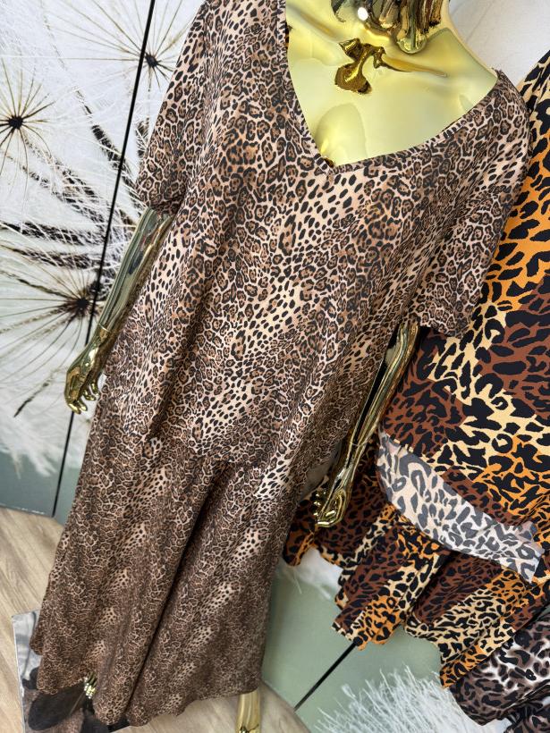 Komplet bluzeczka i szerokie długie szwedy Panterka Minouu