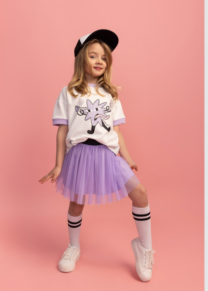 Fioletowa spódniczka tiulowa Loose Bluzz