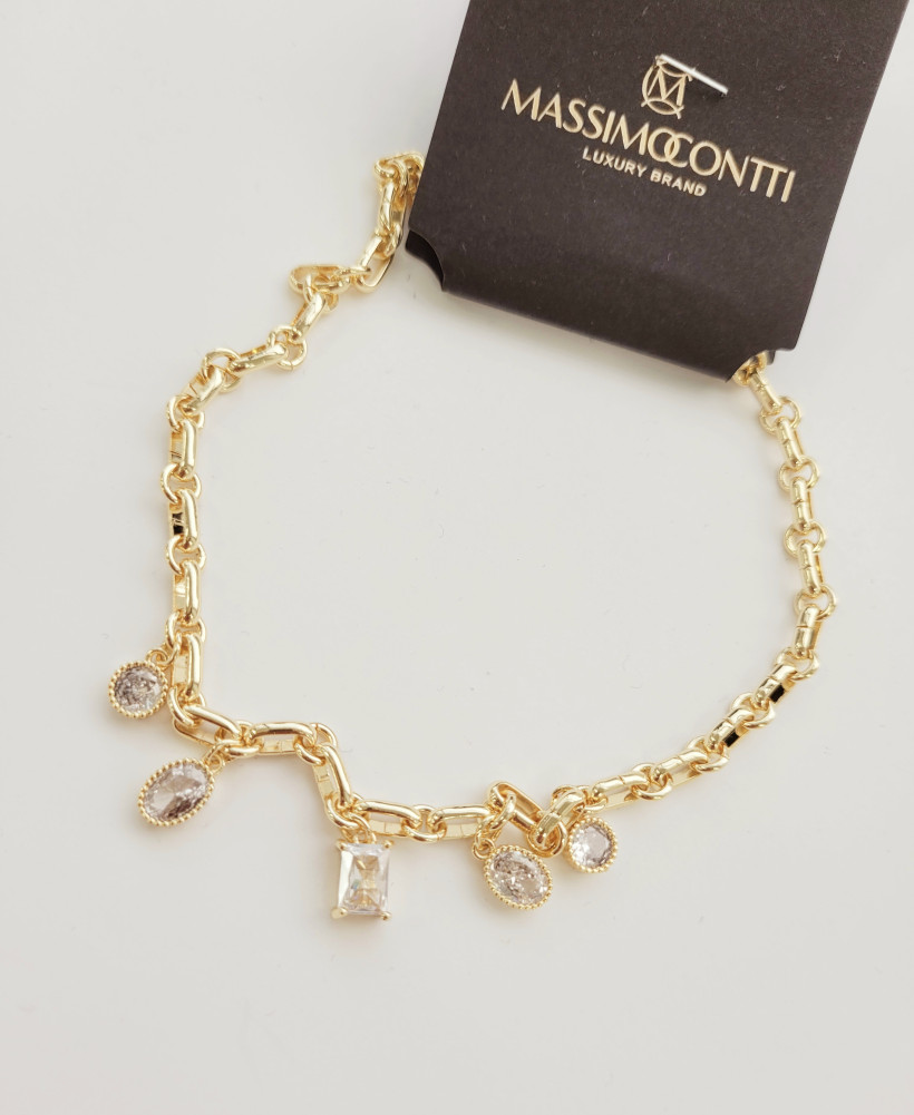 WYPRZEDAŻ Bransoletka MassimoContti b783 z diamencikami