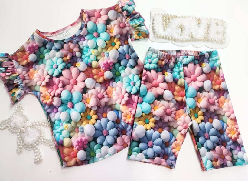 Komplet kwiaty 3 d NB