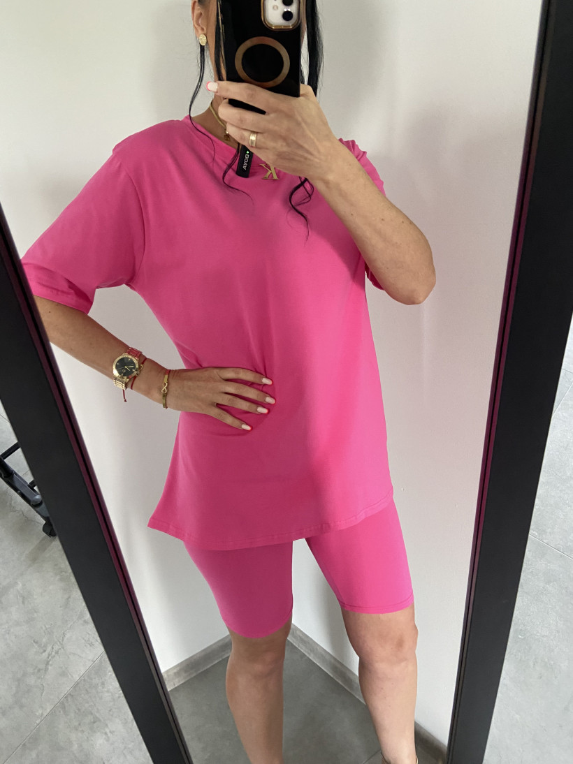 Komplet 211 (bluzka+kolarki) gładki