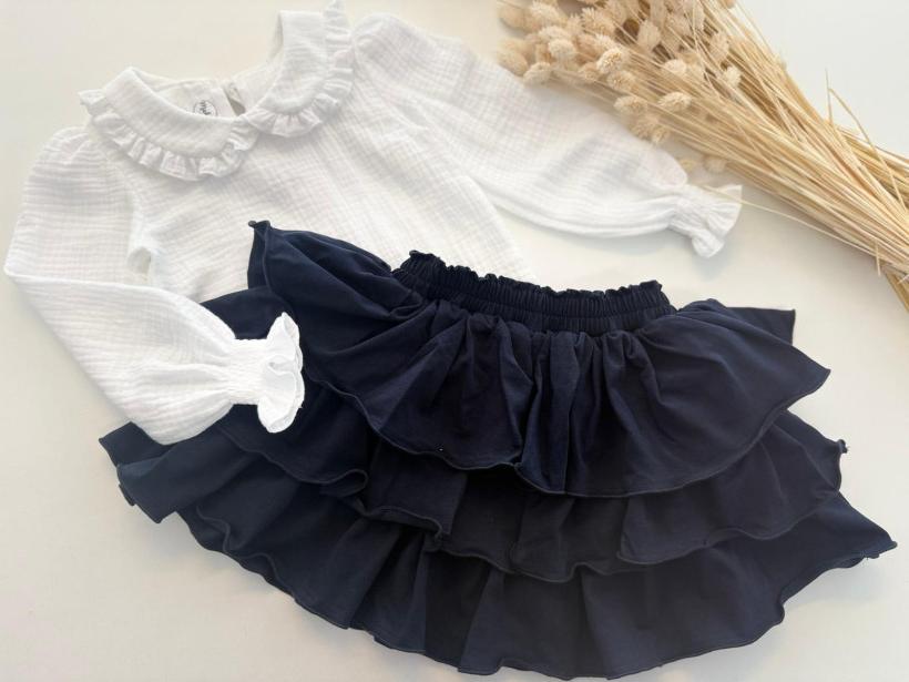 SPÓDNICA GRANATOWA MAKBA