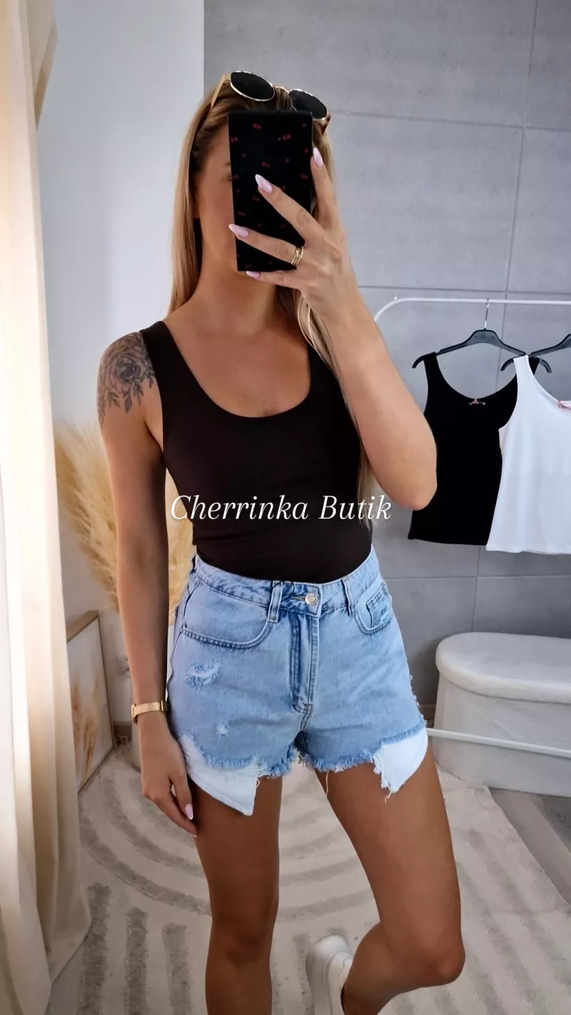 BLUZKA BAWEŁNIANA NA RAMIĄCZKA AZARA 