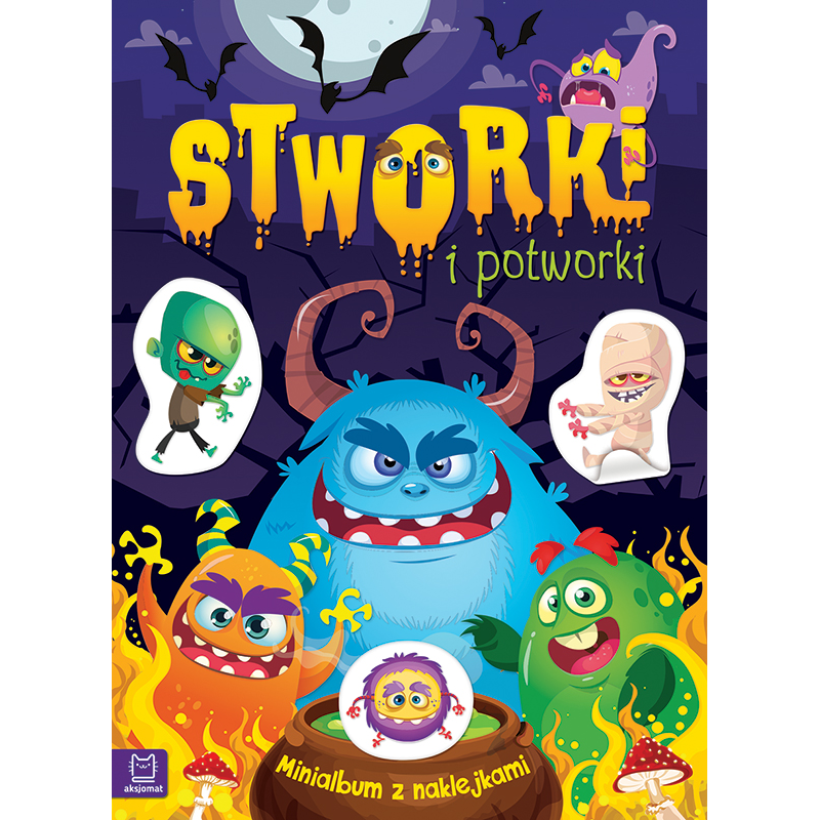 Minialbum z naklejkami. Stworki i potworki