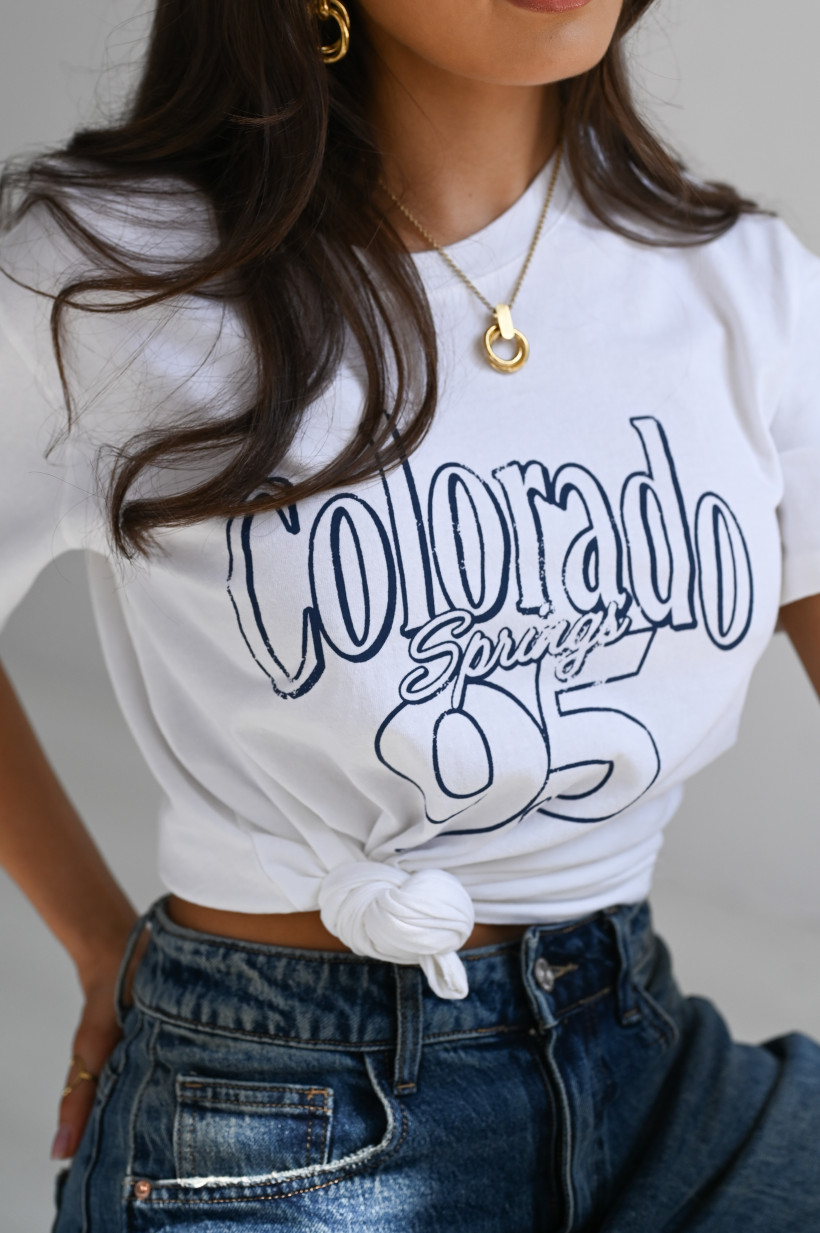 T-SHIRT BIAŁY "COLORADO 95" SALE