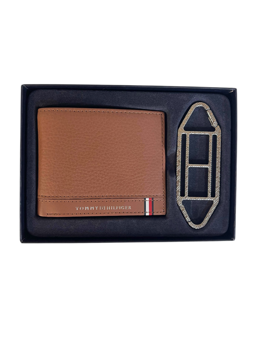 Portfel-kartownik Tommy Hilfiger brązowy