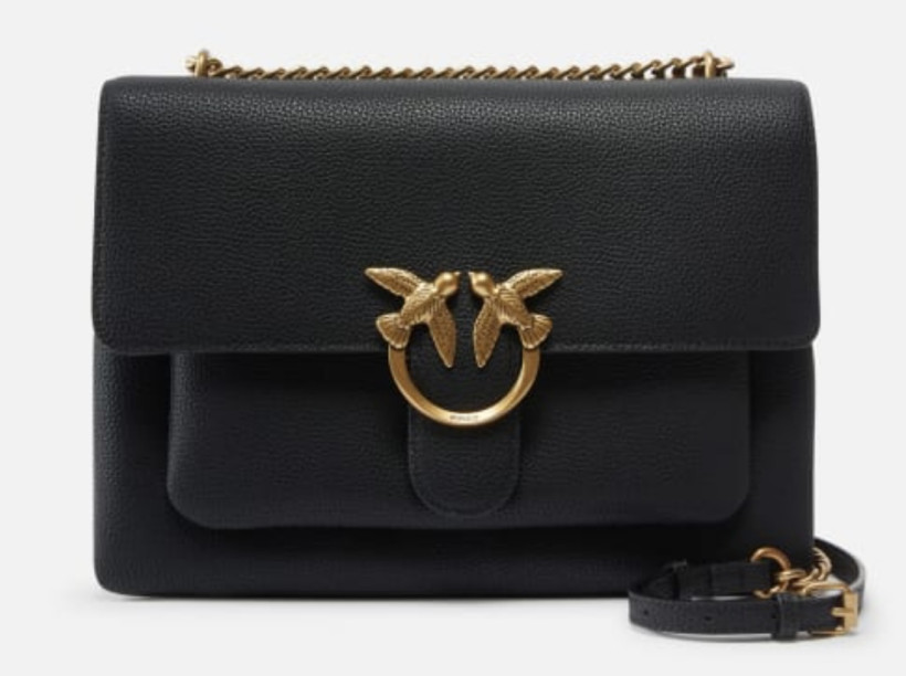 Torebka Pinko Love One Soft Big Pelle Bottalata PE 25 PLLT 104527 A29Q czarna