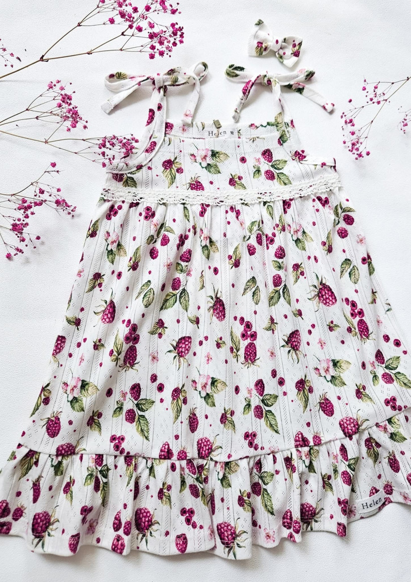 SUKIENKA MALINKI Z BAWEŁNY AŻUROWEJ HELEN