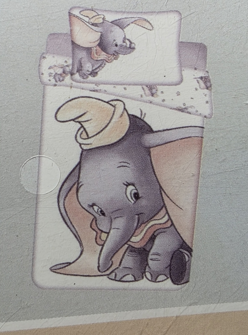 Posciel niemowlęca 135x100+40x60cm słon