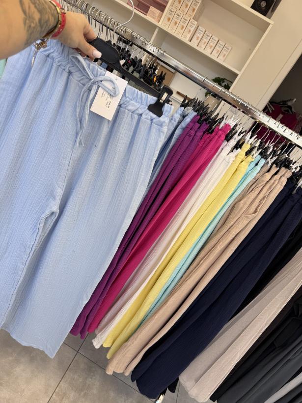 Spodnie muślin 12827