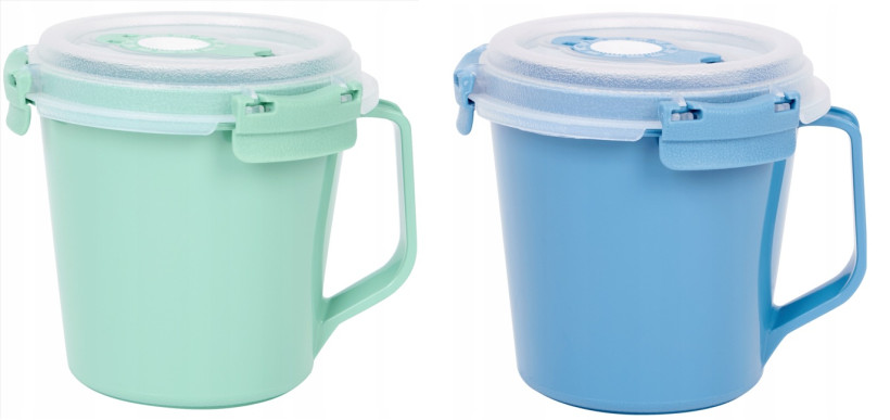Kubek Lunchbox na Zupę 640ml | Szczelny, z Datownikiem - mix kolorów