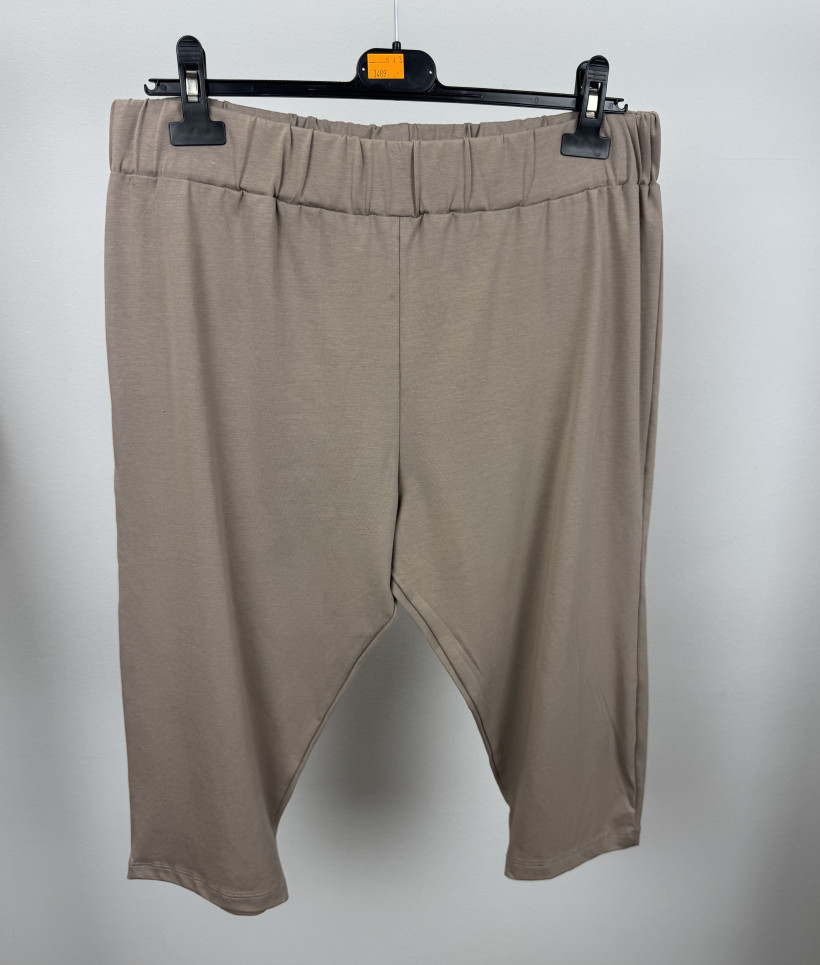 Leginsy jednokolorowe, kolarki - seraj - 4xl- 3489 - beż