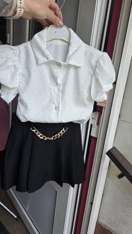 Bluzka biała cekiny