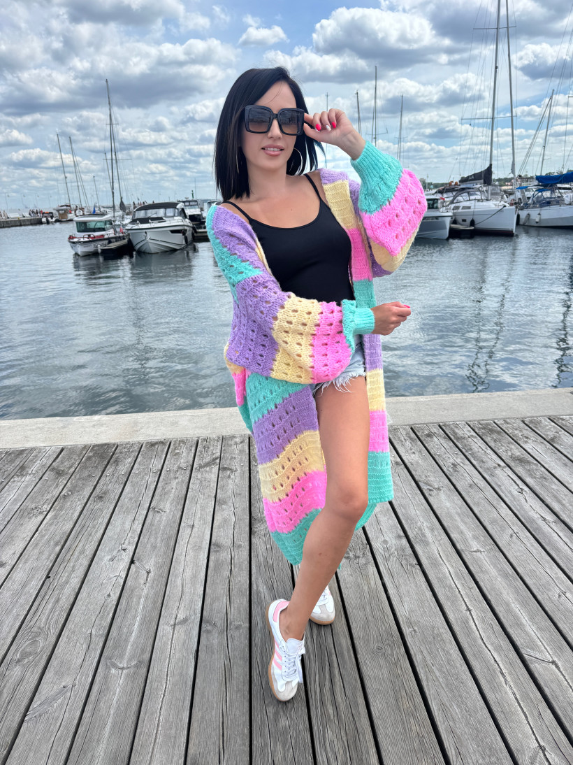 Kardigan Flow Seledynowy