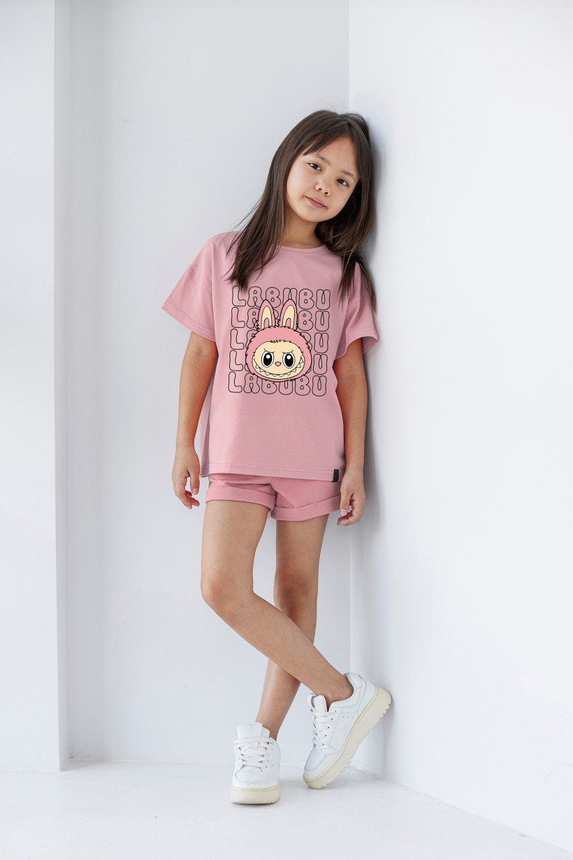 T-SHIRT PUDER  DZIEWCZYNKA LABUBU AFK