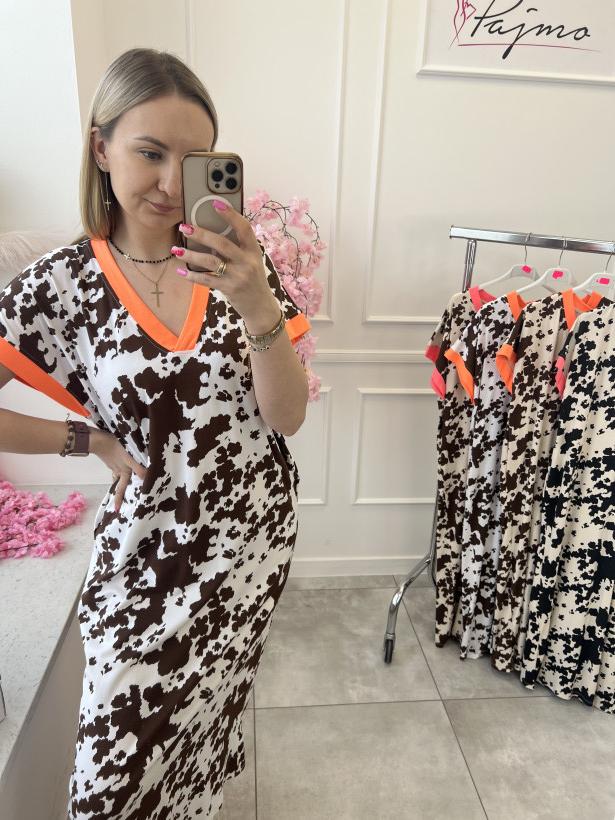 Sukienka azara pantera/łaty 12865